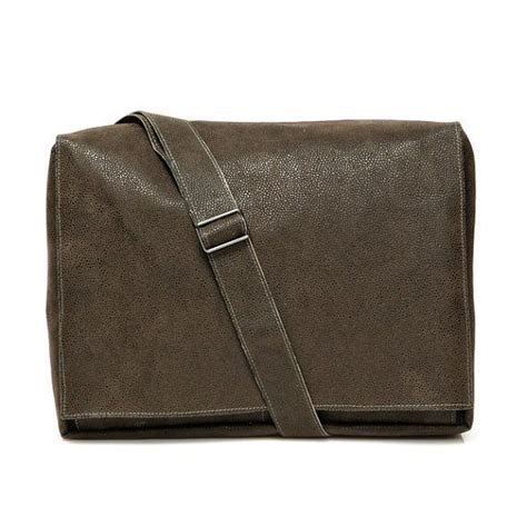 target fake leather messenger bag brown